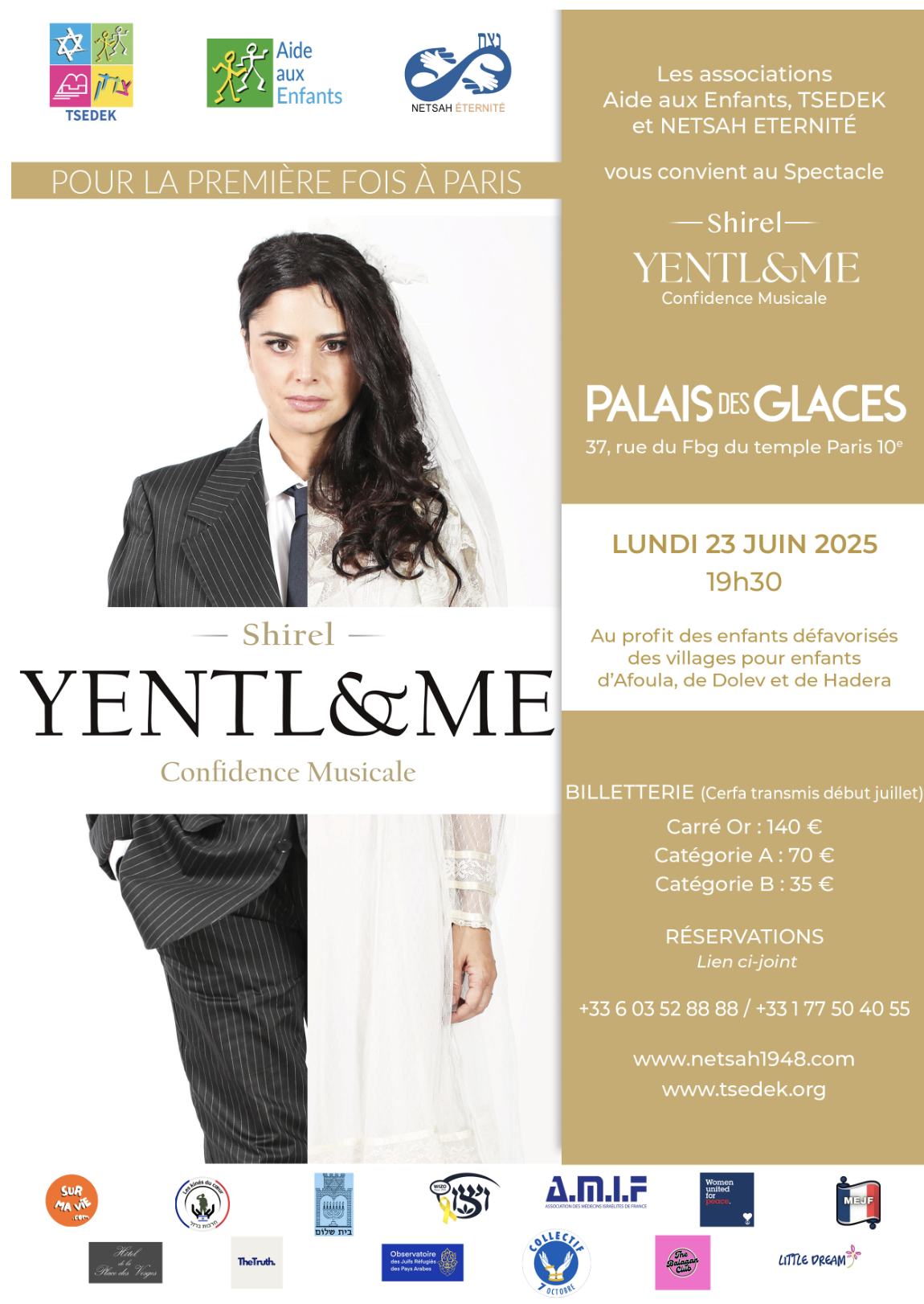 YENTL & Me – Confidence musicale – Lundi 23 Juin – PALAIS DES GLACES à Paris