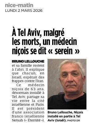A Tel Aviv, malgré les morts, un médecin niçois se dit « serein »